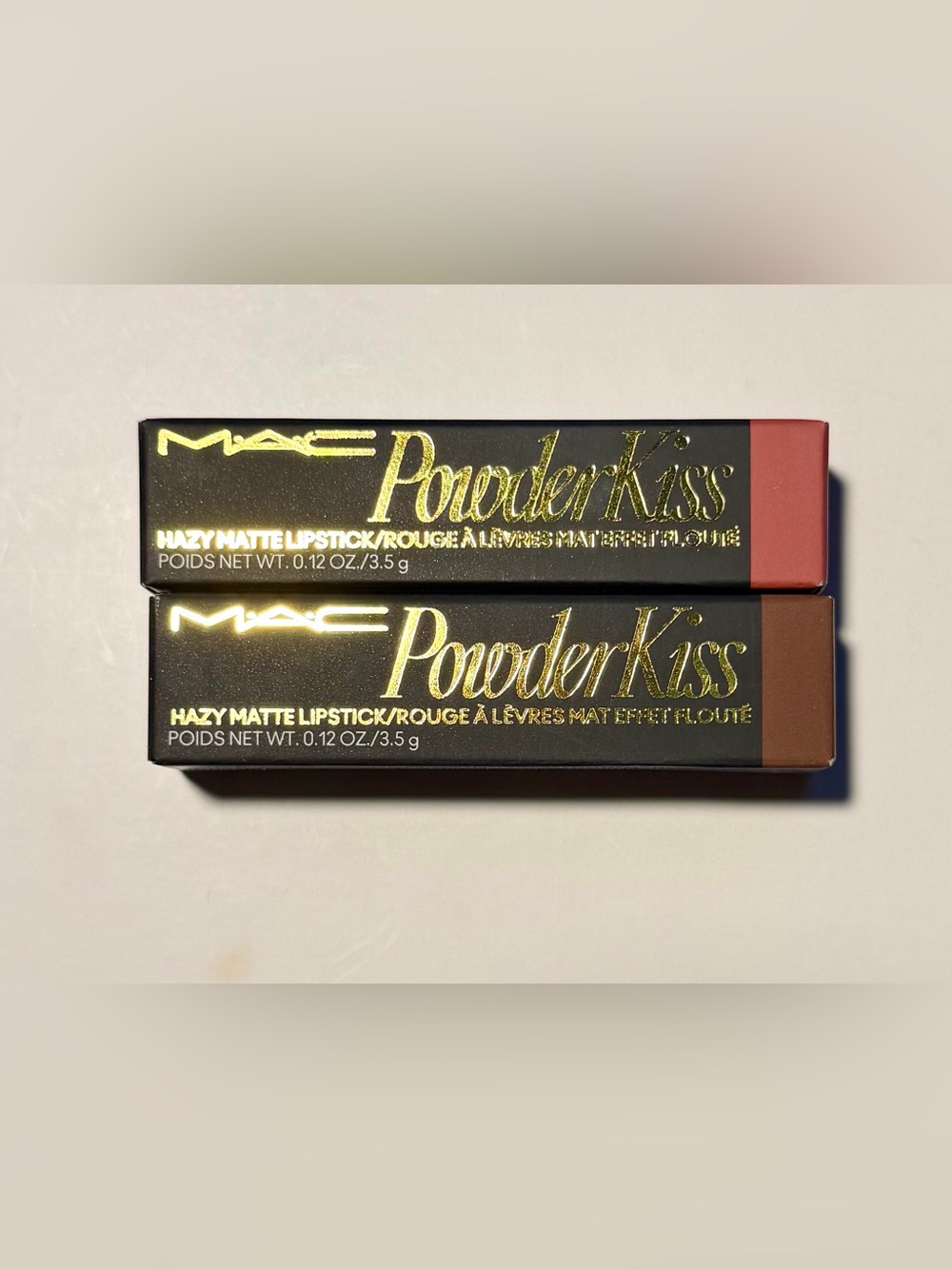 MAC Cosmetics Powder Kiss Lipstick Duo — Pink & Brown